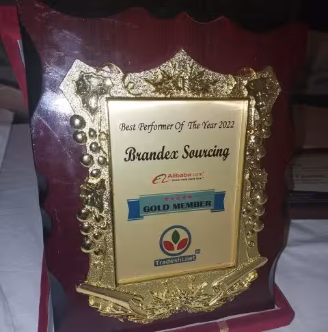 Alibaba Best Performer 2022 Gold Member Award — Brandex Sourcing