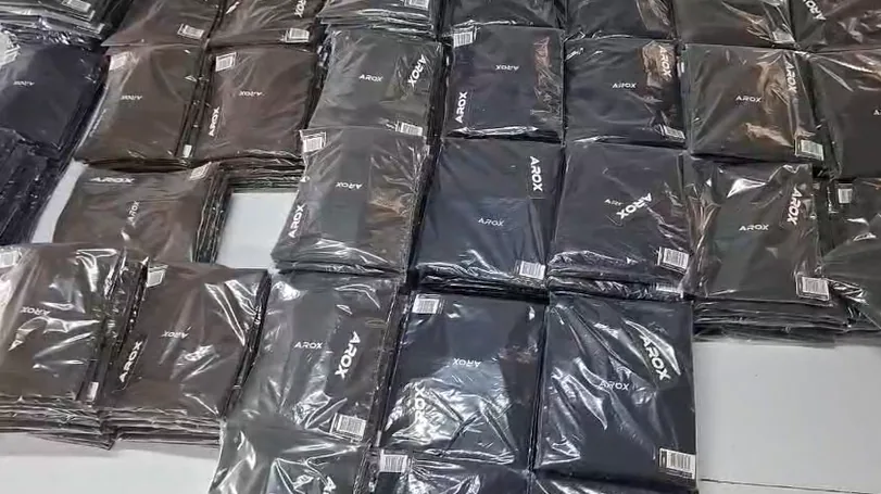 Packed private label activewear order prepared for export by Brandex Sourcing Bangladesh