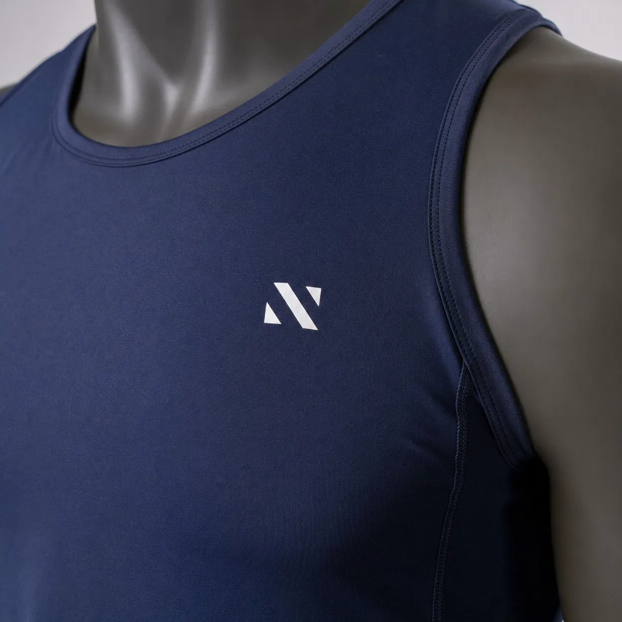 T-shirt logo and stitching details for apparel tech pack