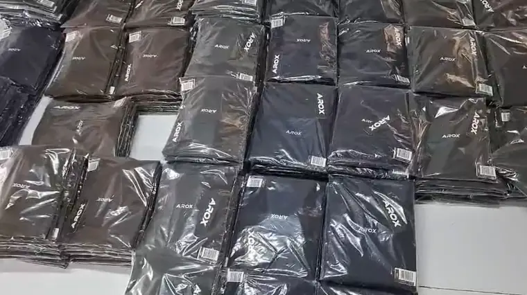 Real apparel packing and labeling proof from Brandex Sourcing Bangladesh production workflow