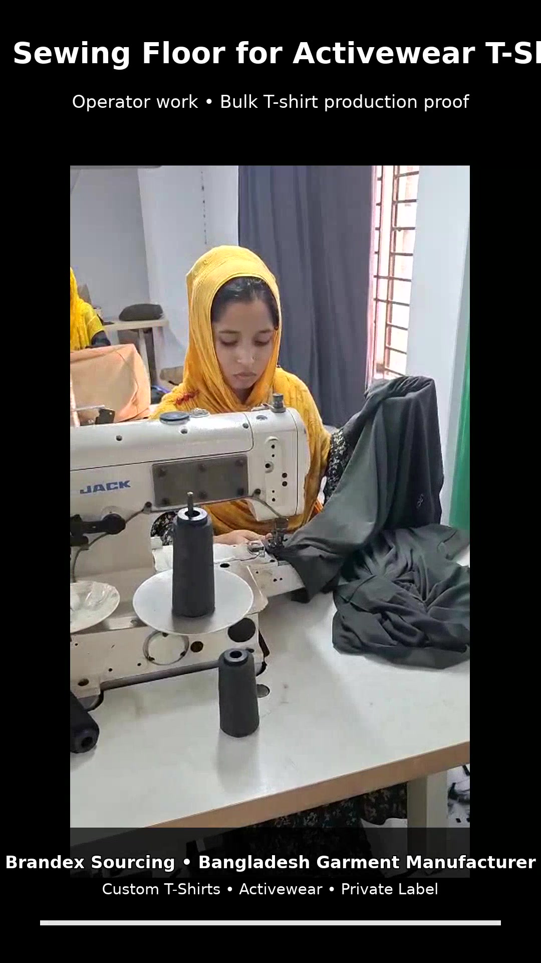 Brandex Sourcing private label T-shirt manufacturing floor in Bangladesh
