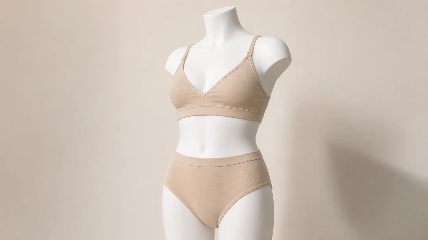 Womens bra panty set fit display by Brandex Sourcing Bangladesh bras and panties manufacturer.